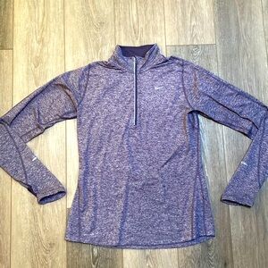 NIKE DRI-FIT quarter zip-up